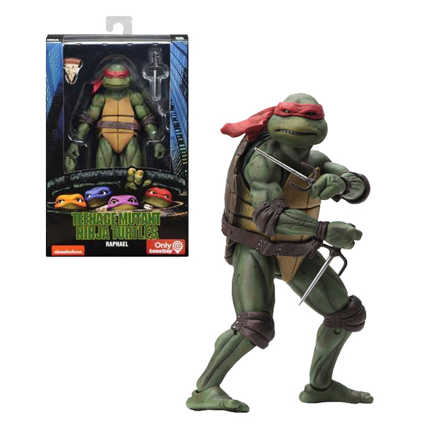 TMNT Tortues Ninja 1990 Action Figure Raphael 18cm